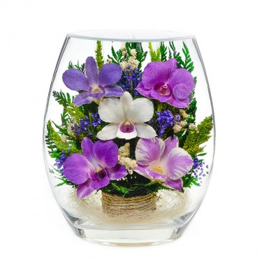 "NaturalFlowers" Арт:EHO3 цветы в стекле